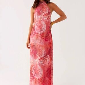 Peppermayo Exclusive - California Maxi Dress - Flamingo Fling